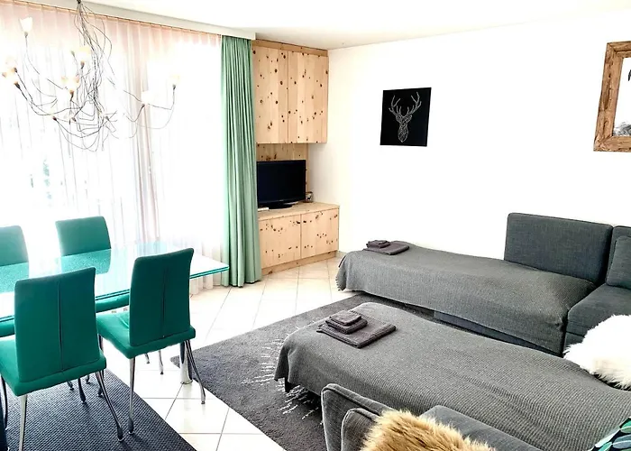 Lägenhet Gian - Close To The Kongresshaus, The Ice Hockey Stadium, Cross-country Skiing, The Eau-la-la Indoor Pool And Wellness, Large Supermarket, 2 Bus Stops, With An Indoor Garage And Fully Equipped *