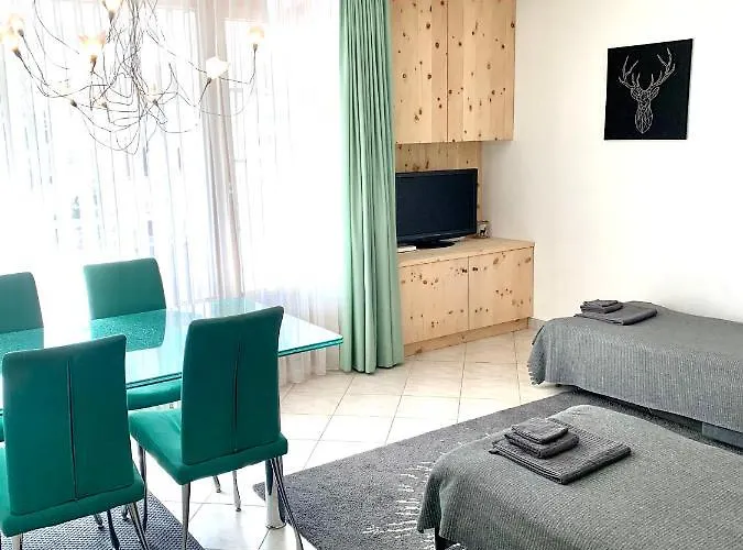 Lägenhet Gian - Close To The Kongresshaus, The Ice Hockey Stadium, Cross-country Skiing, The Eau-la-la Indoor Pool And Wellness, Large Supermarket, 2 Bus Stops, With An Indoor Garage And Fully Equipped